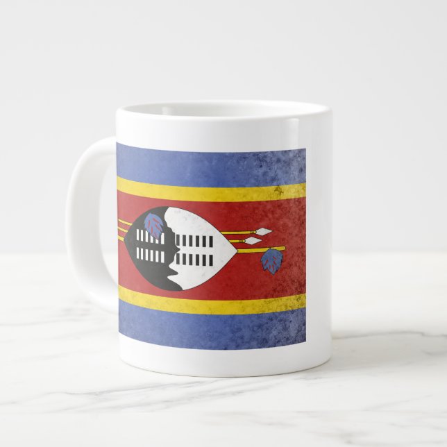 Caneca De Café Grande eSwatini (Frente Esquerda)
