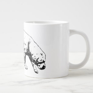 Caneca De Café Grande Etapas da determinação silenciosa
