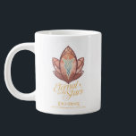 Caneca De Café Grande Eternal as the Stars Evenstar Graphic<br><div class="desc">Celebrate the timeless romance between Arwen and Aragorn with this elegant Lord of the Rings™ Evenstar design. Featuring a beautifully stylized Evenstar motif with delicate, flowing linework and warm autumnal tones, the artwork represents love and hope. Below, the phrase “Eternal as the Stars” adds a poetic touch, capturing the everlasting...</div>