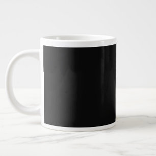 Caneca De Café Grande Eterno preto PERSONALIZÁVEL