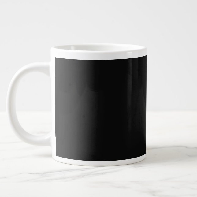 Caneca De Café Grande Eterno preto PERSONALIZÁVEL (Esquerda)