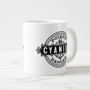 Caneca De Café Grande Etiqueta de Veneno do Estilo de Imagem do Cyanide