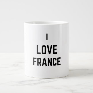 CANECA DE CAFÉ GRANDE EU AMO A FRANÇA