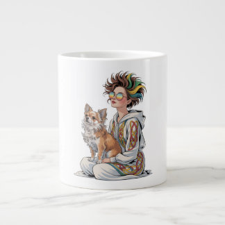 Caneca De Café Grande eu amo meu chihuahua