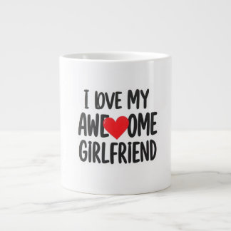 Caneca De Café Grande Eu amo meu namorada incrível