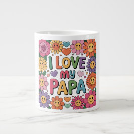 Caneca De Café Grande Eu amo meu papai