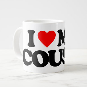 CANECA DE CAFÉ GRANDE EU AMO MEU PRIMO