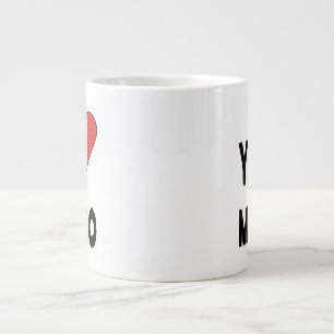Caneca De Café Grande Eu Amo México
