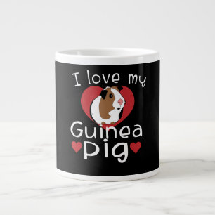 Caneca De Café Grande Eu Amo Minha Guiné, Porco Cujo Porco Da Guiné Am