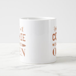 Caneca De Café Grande Eu Coloquei Um Biscoito Naquele Casal Forno De Nat