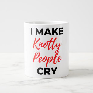 Caneca De Café Grande Eu Faço Pessoas De Knotty Chorar 2