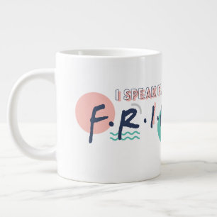 Caneca De Café Grande Eu Falo Citações Fluentes de FRIENDS™