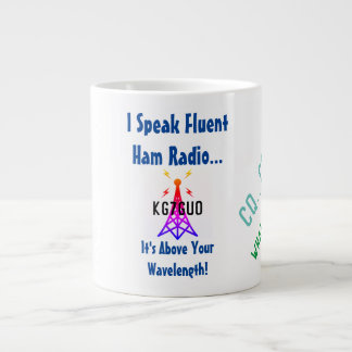 Caneca De Café Grande Eu Falo De Café De Rádio Ham Mug