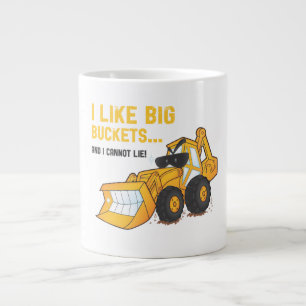 Caneca De Café Grande Eu gosto de Big Baldes Backhoe Coffee Mug