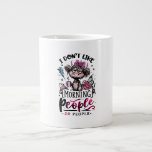 Caneca De Café Grande Eu não gosto de pessoas ou pessoas - Introdução Di