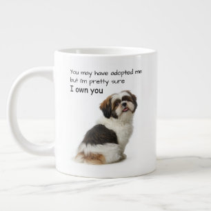 Caneca De Café Grande Eu Possuo Você Shih Tzu