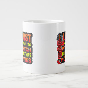 Caneca De Café Grande Eu Só Quero Ver Filmes De Natal