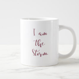 Caneca De Café Grande Eu Sou A Tempestade Jumbo Mug