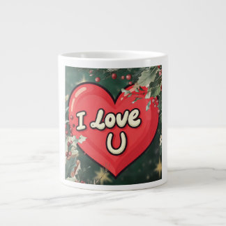 Caneca De Café Grande Eu te amo