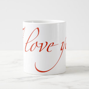 Caneca De Café Grande Eu te amo