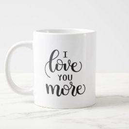Caneca De Café Grande Eu Te Amo Mais - Correspondendo Mug