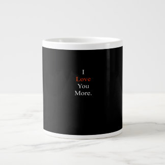Caneca De Café Grande Eu Te Amo Mais Design Minimalista