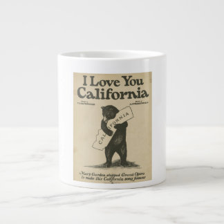 Caneca De Café Grande Eu Te Amo Na Califórnia Mug