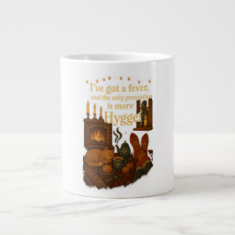 Caneca De Café Grande Eu tenho febre e o único Hygge de prescrição