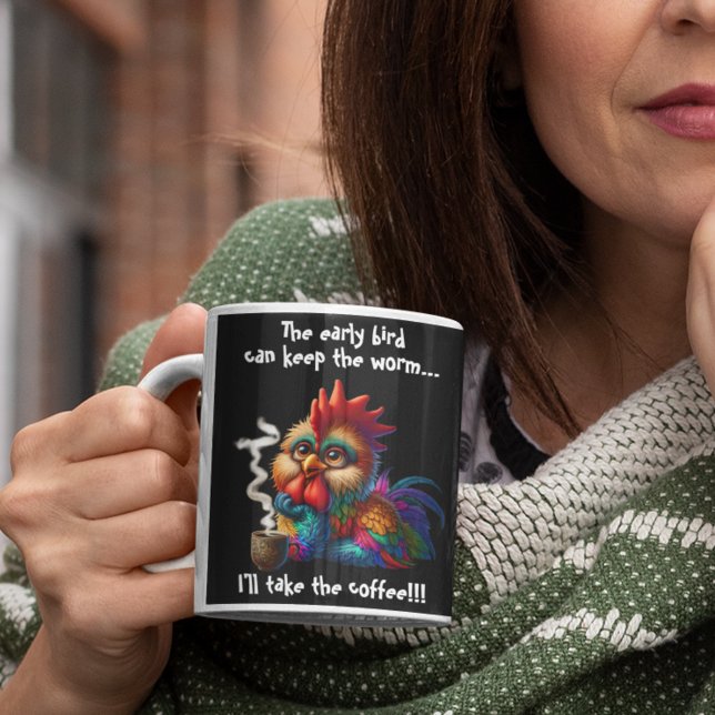 Caneca De Café Grande Eu tomo o café! (Criador carregado)