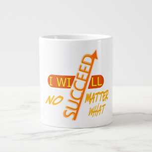 Caneca De Café Grande Eu Vou Sucederei Não Importa O Que 