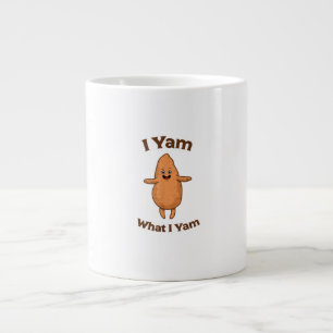 Caneca De Café Grande Eu Yam, O Que Eu Estou Dançando De Ação De Graças