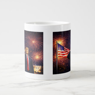 Caneca De Café Grande EUA 4 DE JULHO 250 Anos Trump Excelência