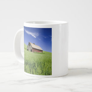 Caneca De Café Grande EUA, Washington, Velho Red Barn na Primavera