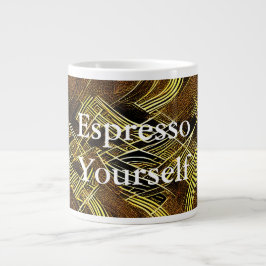 Caneca De Café Grande Eva 6 Abstract Design Specialty Mug
