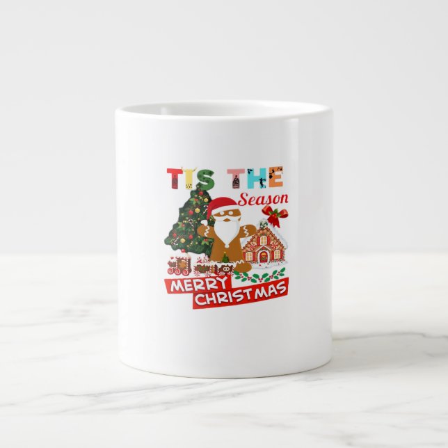 Caneca De Café Grande Everyone Loves A At Christmas Christmas Santas Com (Frente)