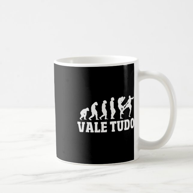 Caneca De Café Grande Evolução Vale Tudo Design Mma Kickboxing (Direita)