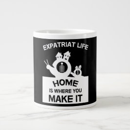 Caneca De Café Grande Expatriados Expatriados No Exterior Famílias E Pre
