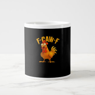 Caneca De Café Grande F-Caw-F-Chicken Essential Vintage Cool