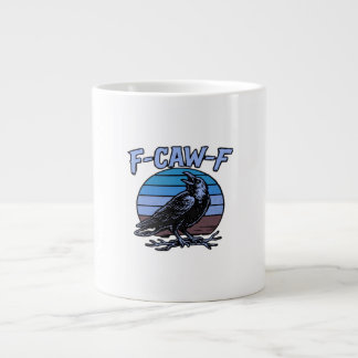 Caneca De Café Grande F-Caw-F Clássico Divertido Retro
