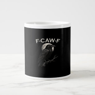 Caneca De Café Grande F-Caw-F Corvo Corvo Engraçado F-Caw-F Engrenagem G