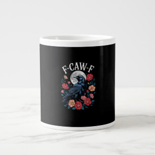 Caneca De Café Grande F-Caw-F Corvo Corvo Gótico Croca Croca Para o Hall