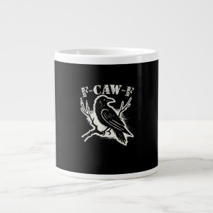 Caneca De Café Grande F-Caw-F Corvo Engraçado Vintage Sarcástico Humor C