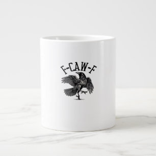 Caneca De Café Grande F Caw F Crow Criativo Casual