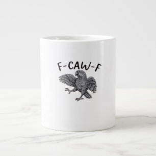 Caneca De Café Grande F Caw F Design Minimalista Limpo