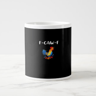 Caneca De Café Grande F-Caw-F Divertido Moderno