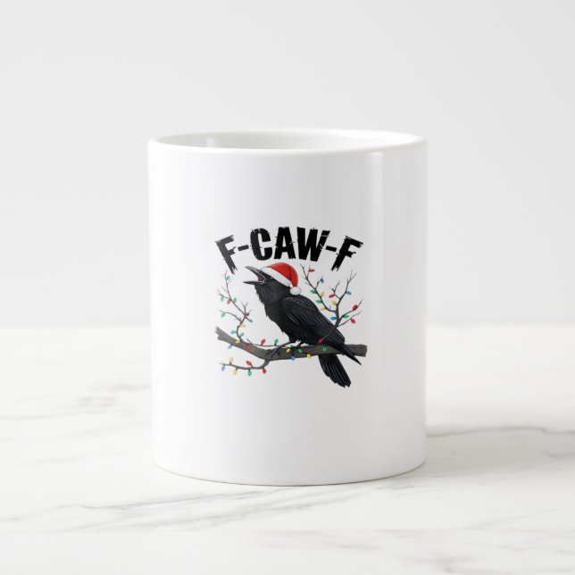 Caneca De Café Grande F Caw F Essential Creative Casual Style (Frente)
