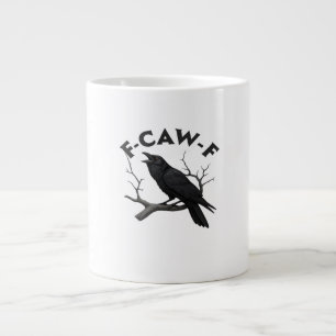 Caneca De Café Grande F Caw F Estética Criativa Essencial