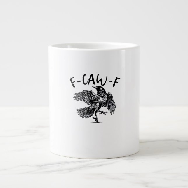 Caneca De Café Grande F Caw F Estilo Clássico Essencial (Frente)