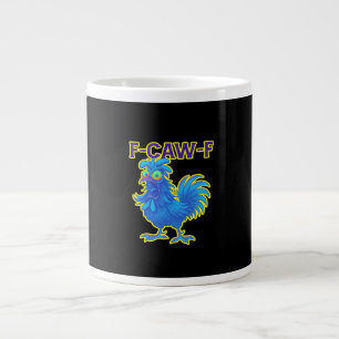 Caneca De Café Grande F-Caw-F Frango Clássico Criativo Casual