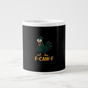 Caneca De Café Grande F-Caw-F Frango Clássico Estilo Vintage